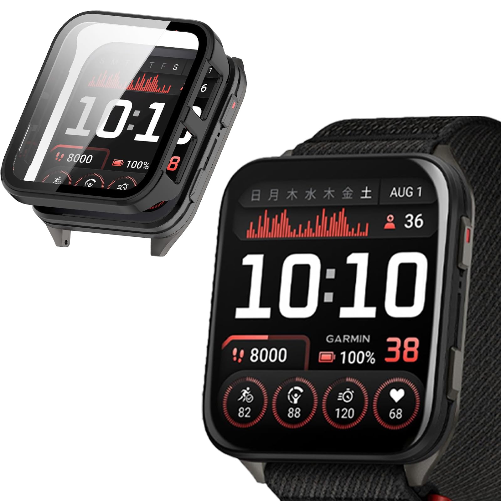 Amazon.co.jp: GARMIN(ガーミン) Venu X1 用 ケース 保護カバー フル